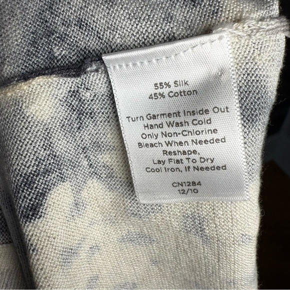 Talbots Petites Silk Blend Cardigan Mori Kei Elvin Enchanted Forest Fairy Size M - Picture 9 of 9